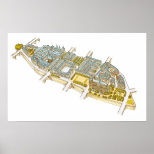 Ile-de-la-Cite Paris Frankreich Poster