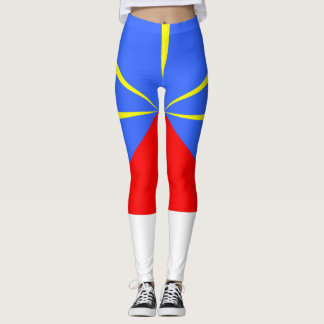 Ile de la Réunion Drapeau 974 Leggings