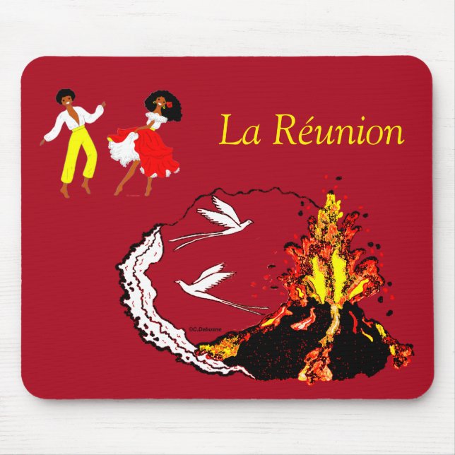 Île de La Réunion Mousepad (Vorne)