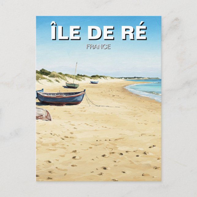 Île de Ré France Travel Postkarte (Vorderseite)