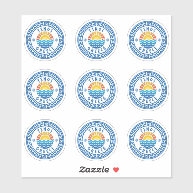 Ile de Tinos, Grèce Sticker à pack multiple (Feuille)