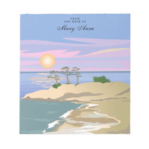 Île de vacances 1 Bloc-notes personnalisé