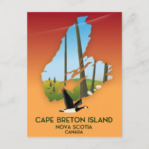 Île du Cap-Breton Nouvelle-Écosse Carte du Canada