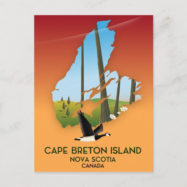 Île du Cap-Breton Nouvelle-Écosse Carte du Canada (Devant)