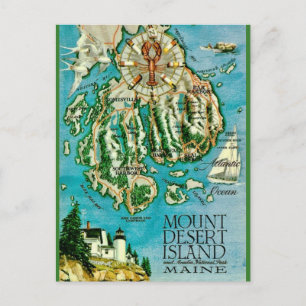 Île du Mont Désert - Carte postale d'Acadia