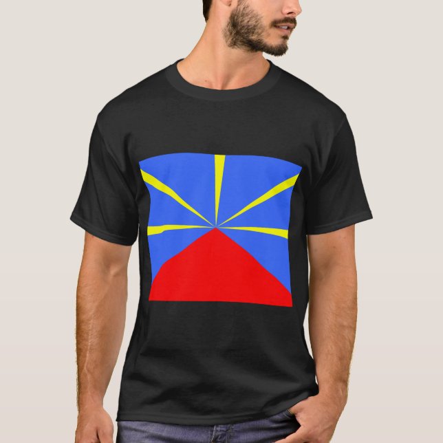 Ile Réunion 974 Wiedersehen Island Drapeau Maveli T-Shirt (Vorderseite)