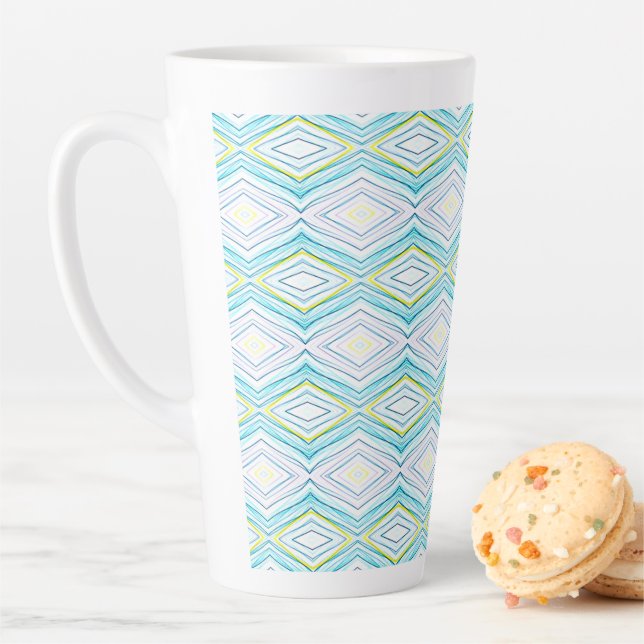 Île Rhombus Latte Mug (En situation)