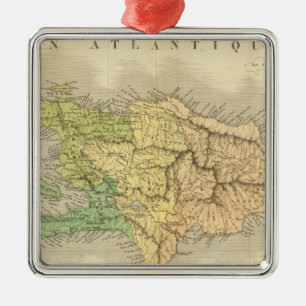 Ile St Domingue oder Haiti Ornament Aus Metall
