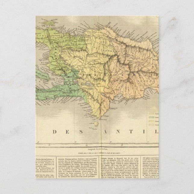 Ile St. Domingue oder Haiti Postkarte (Vorderseite)