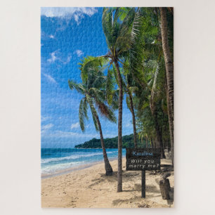 Ile Tropicale isolée Plage Me Marier Puzzle