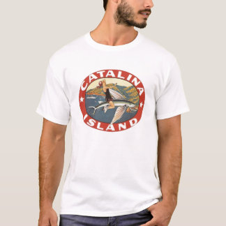 Île vintage de Catalina, T-shirt de décalque de