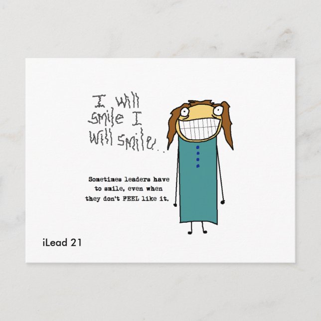 iLead-Postkarte Postkarte (Vorderseite)