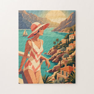 Îles Baléares Puzzle Scénique Femme Vintage