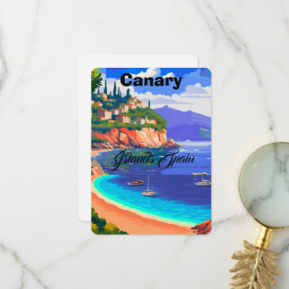Îles Canaries Espagne Art de Carte Postale de Voya