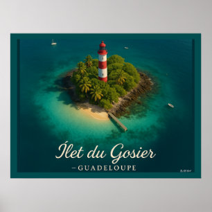 Îlet du Gosier Guadeloupe Poster
