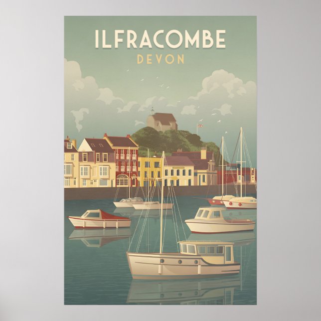 Ilfracombe Devon Reiseplakat Poster (Vorne)