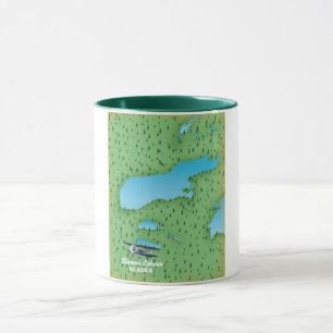 Iliamna-See Alaska Karte Tasse