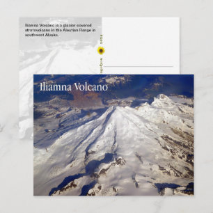 Iliamna-Vulkan, Aleutian Range, AK - Postkarte