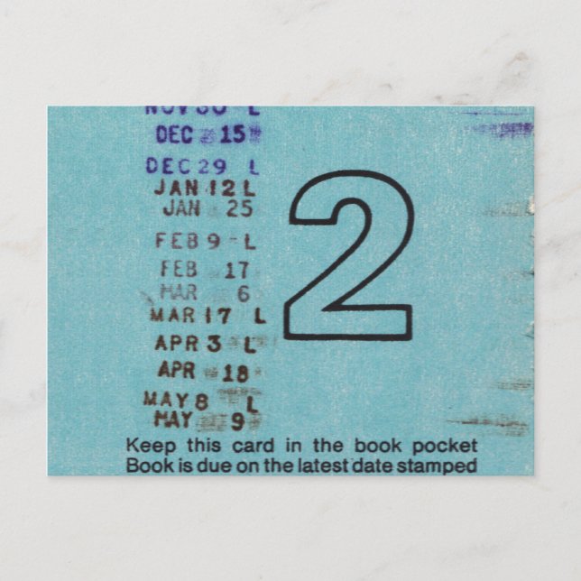Ilium Public Library Card Nr. 2 Postkarte (Vorderseite)