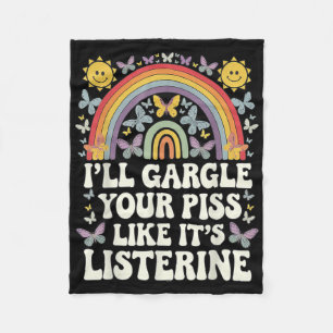 Ill Gargle Ihren Gefallen an seinem Listerine Funn Fleecedecke