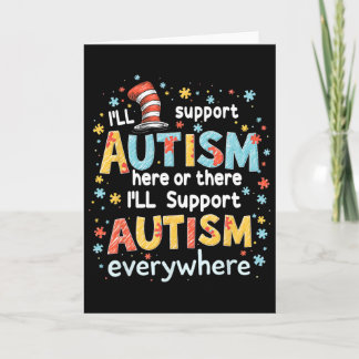 I'll Support Autism Awareness Everywhere Puzzle Pi Karte