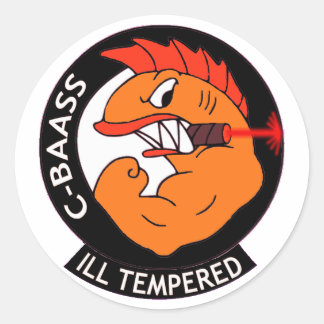 Ill Tempered C-BAASS Runder Aufkleber