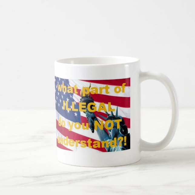 Illegale alien-Tasse Kaffeetasse (Rechts)
