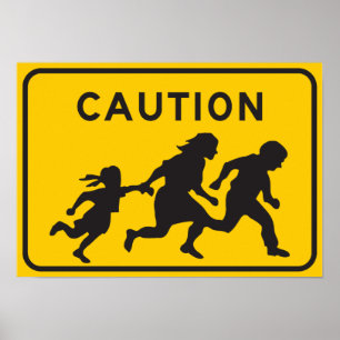 Illegale Außerirdische, die Landstraßen-Zeichen Poster