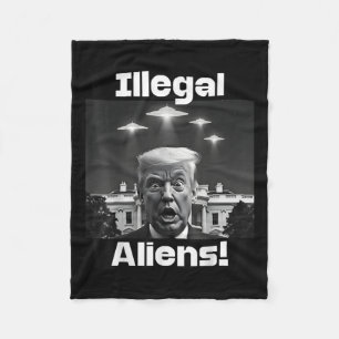 Illegale Außerirdischen. Trump Selfie, Alien und U Fleecedecke