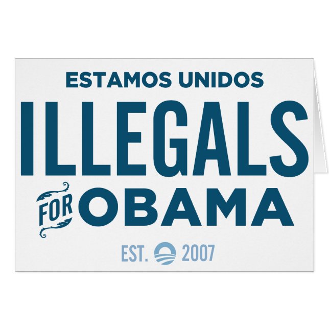 Illegals pour Obama (Devant horizontal)