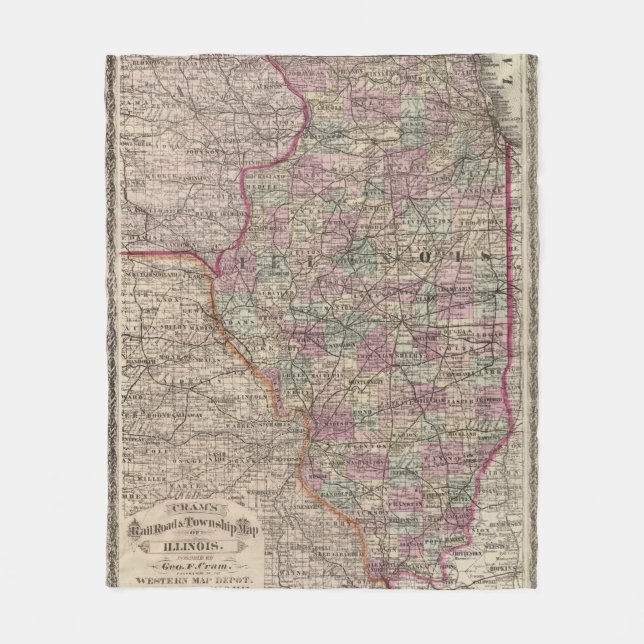 Illinois 10 fleecedecke (Vorderseite)