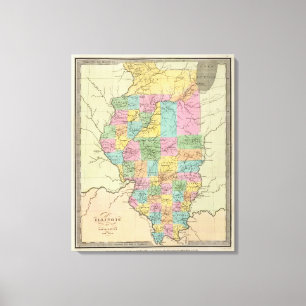 Illinois 13 leinwanddruck