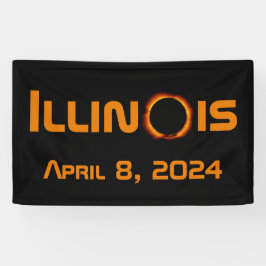 Illinois 2024 Gesamtsolares Eclipse Banner