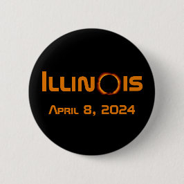 Illinois 2024 Gesamtsolares Eclipse Button