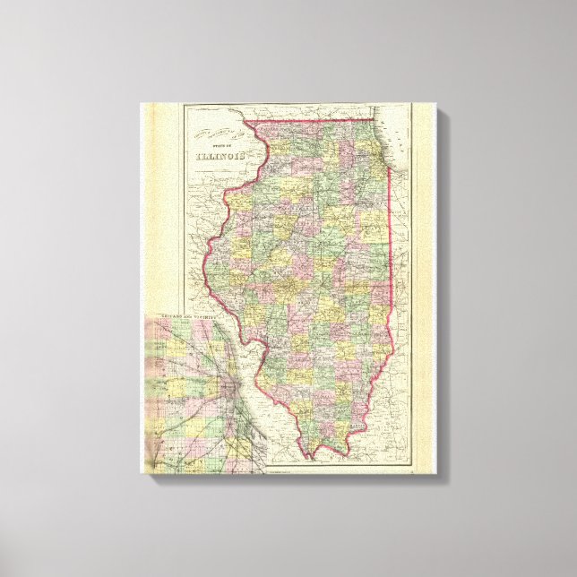 Illinois 2 leinwanddruck (Vorderseite)