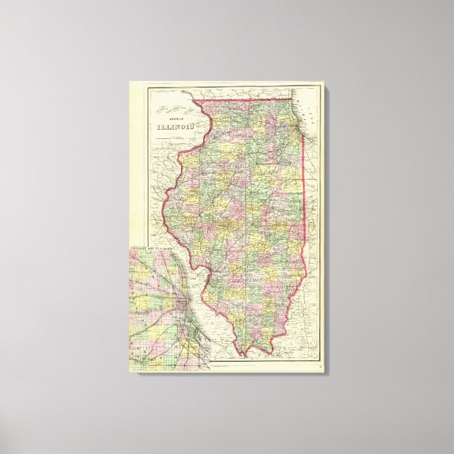 Illinois 2 leinwanddruck (Vorderseite)