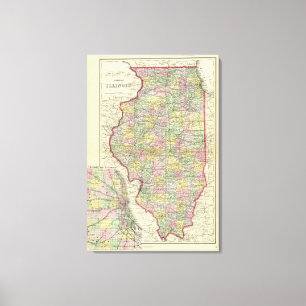 Illinois 2 leinwanddruck