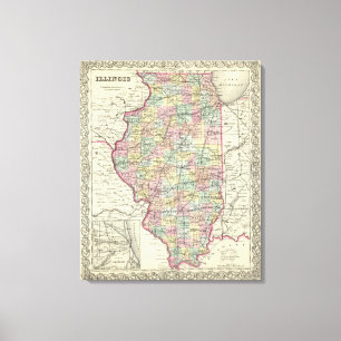 Illinois 2 leinwanddruck