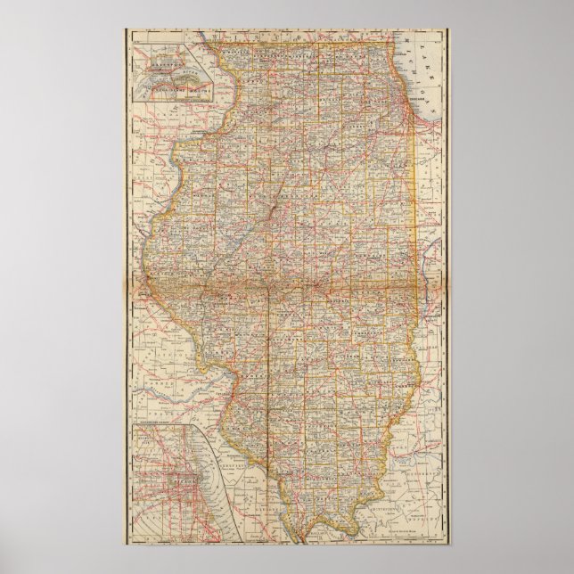 Illinois 4 poster (Vorne)