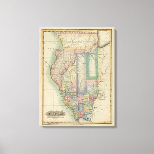 Illinois 6 leinwanddruck