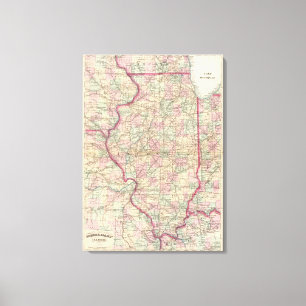 Illinois 6 leinwanddruck