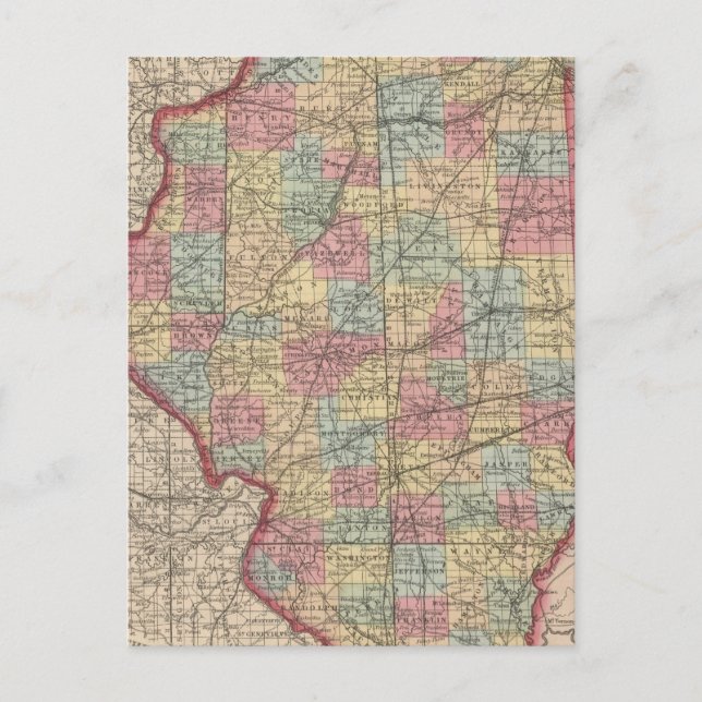 Illinois 7 postkarte (Vorderseite)