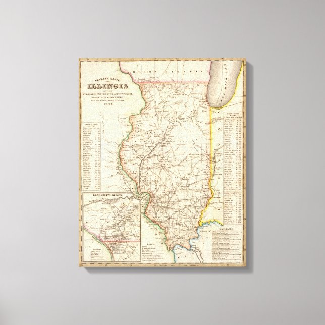 Illinois 9 leinwanddruck (Vorderseite)