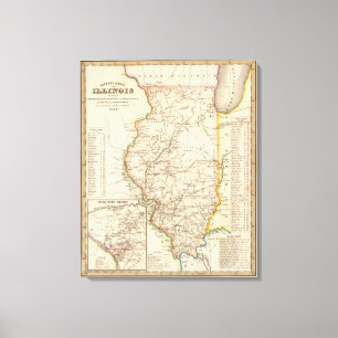 Illinois 9 leinwanddruck