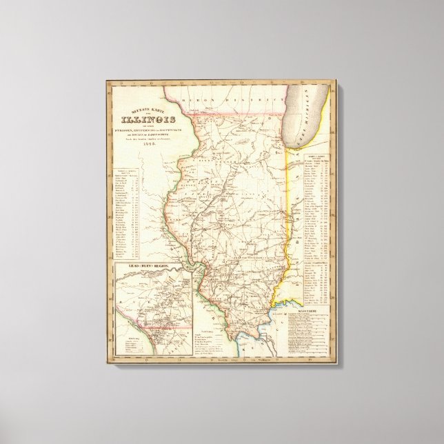 Illinois 9 leinwanddruck (Vorderseite)