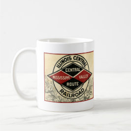 Illinois Central Railway Vintage Logo-Tasse Kaffeetasse