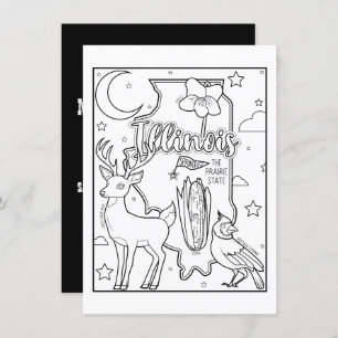 Illinois Farbkollage Einladung