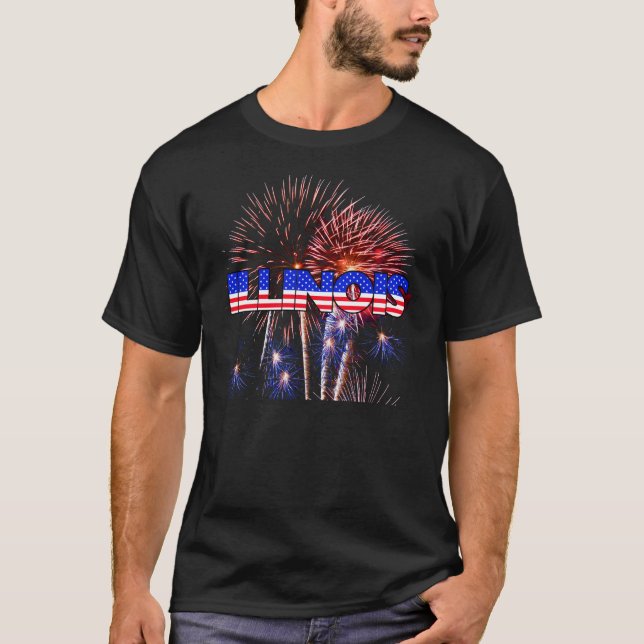 Illinois Fireworks T-Shirt (Vorderseite)