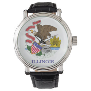 Illinois Flag Armbanduhr