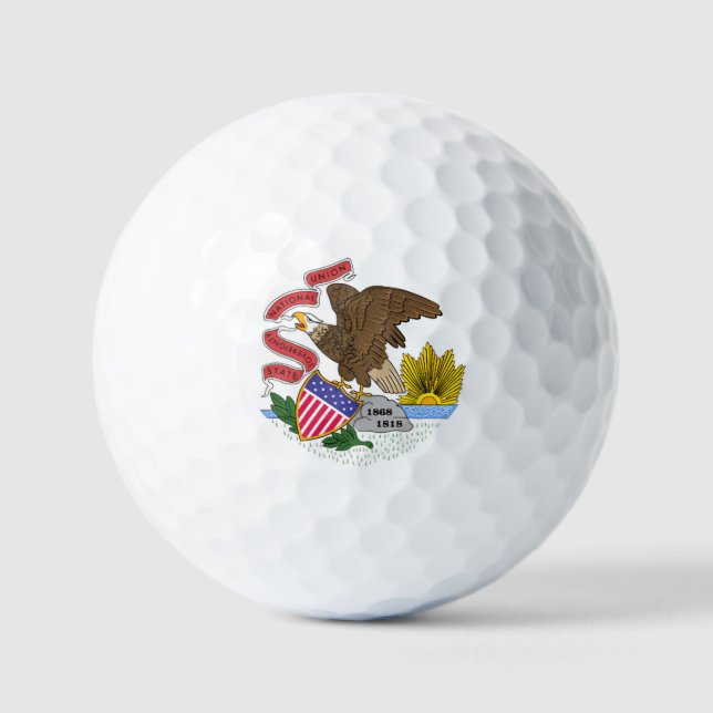 Illinois Flag Golfball (Vorderseite)